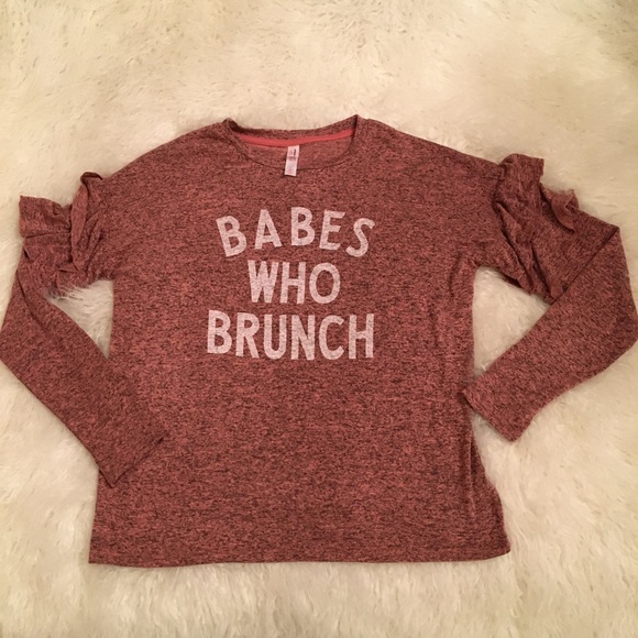 BABES WHO BRUNCH Cozy Sweatshirt in Rose - Picture 2 of 6